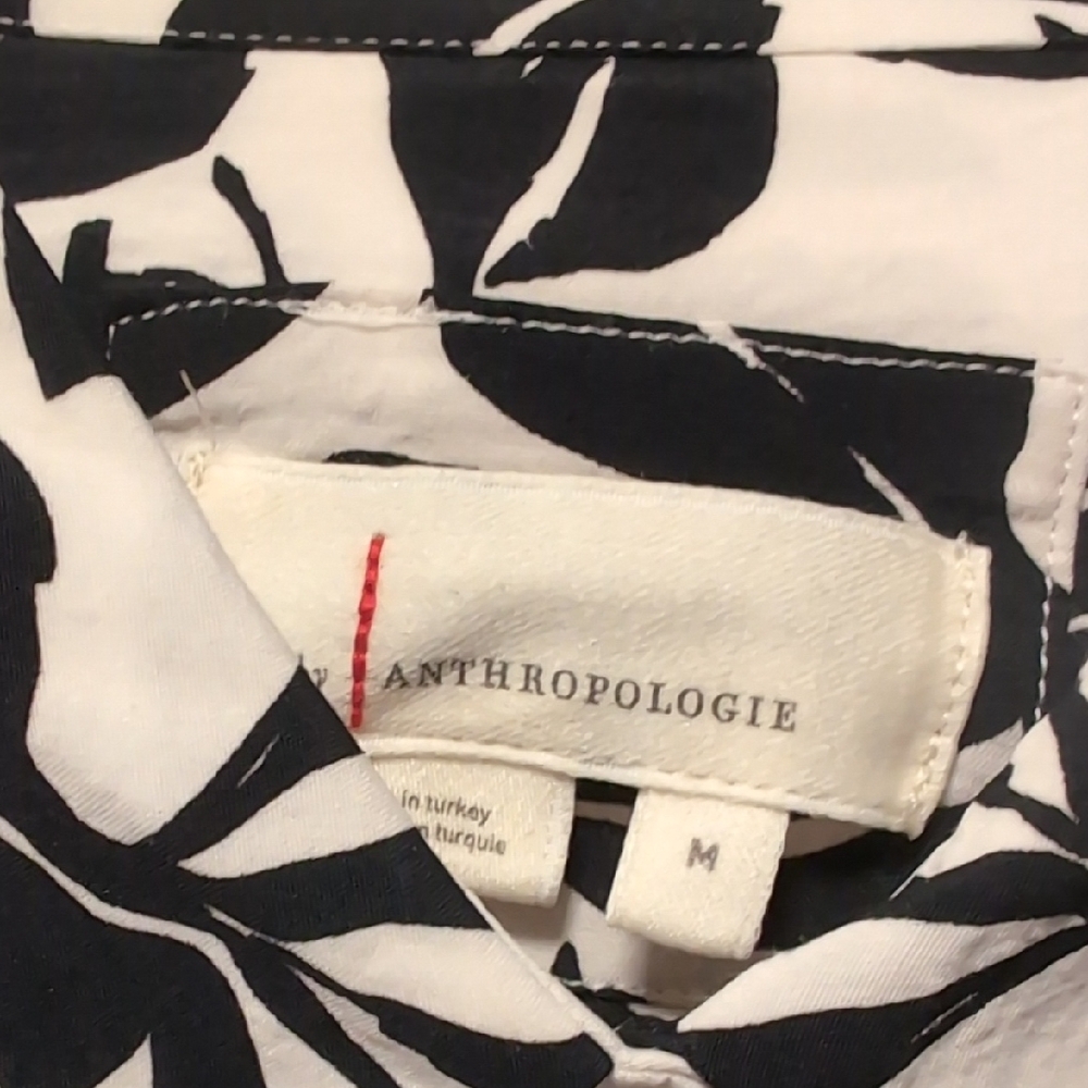 EUC Black and White Leaf Maxi Dress - Picture 5 of 6